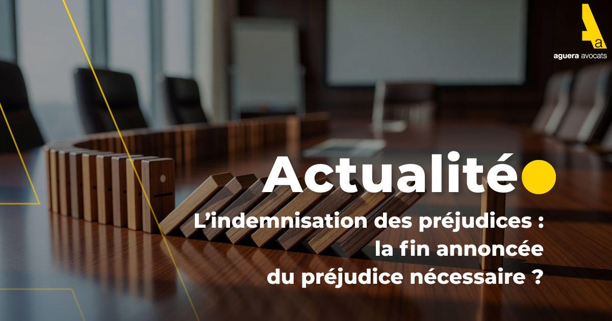 Le « préjudice nécessaire » : la fin d’un concept général aussi subjectif qu’abstrait ?